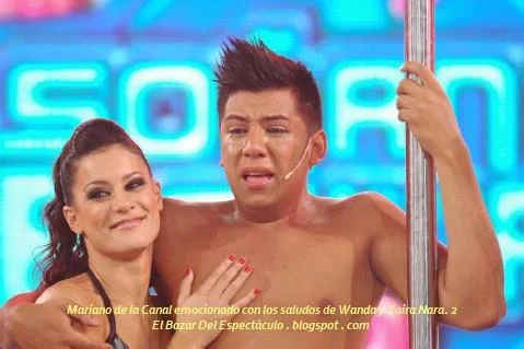 Mariano de la Canal emocionado con los saludos de Wanda y Zaira Nara. 2.JPG