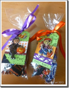 Halloween Trick or Treat Bags with tags