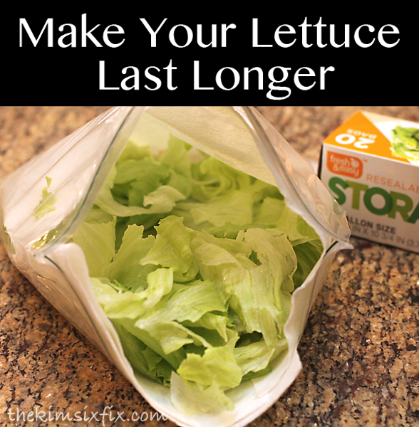 Make lettuce last longer