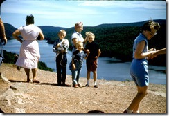 1959_08_18 family looking at Lake of the Clouds