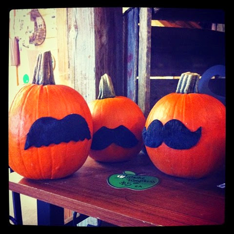 mustache pumpkins 2