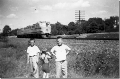 Sam,Ricky,Bill, railfanning1955style