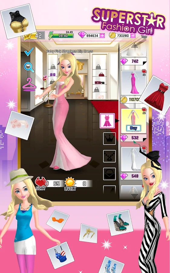 Игра Superstar Fashion Girl на Андроид