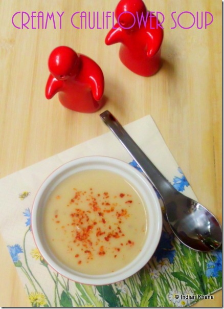 easy Creamy Cauliflower Soup recipe