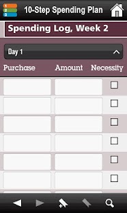 10 Step Spending Plan Screenshots 2