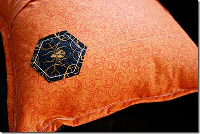 3 back of string spiderweb pillow