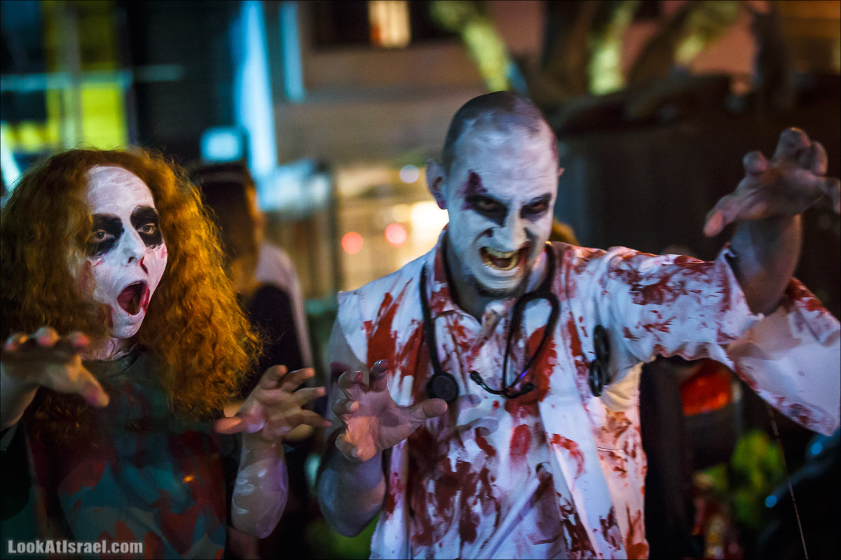 LookAtIsrael.com - Парад зомби в Тель Авиве | Zombie walk TLV, Tel Aviv 2015 |  מצעד זומבים בתל אביב, צעדת הזומבים, זומבי ווק
