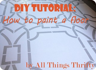 How to paint a floor