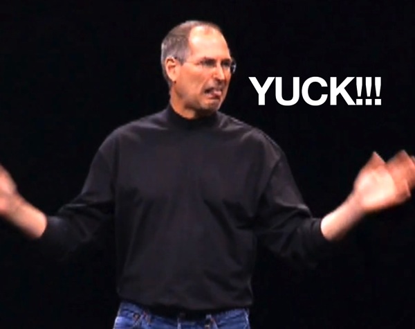Hey samsung heres a reminder from steve jobs on why people hate styluses