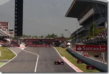 Hamilton nelle prove del gran premio di Spagna 2012