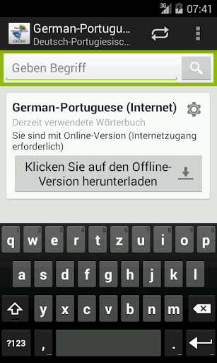 German-Portuguese Dictionary