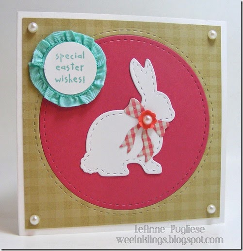 LeAnne Pugliese WeeInklings ColourQ235 Easter Wishes LilInker Bunny Stampin