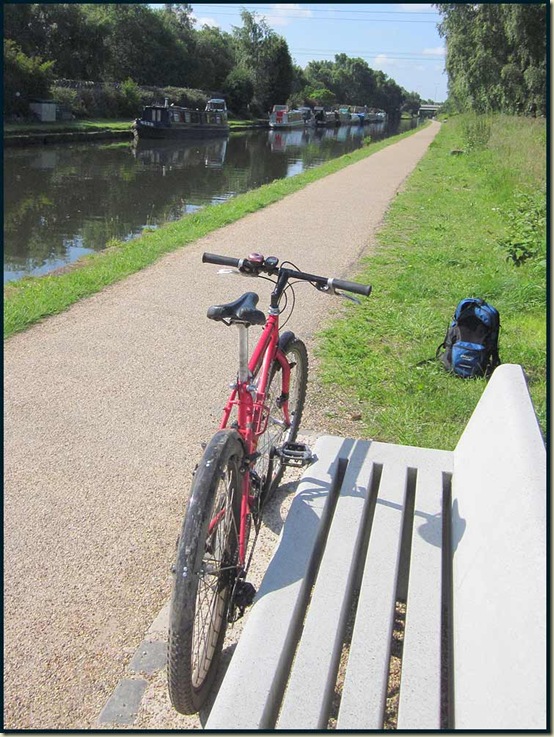 On the newly created Sustrans cycle track by the Bridgewater Canal in Sale - 20 June 2011