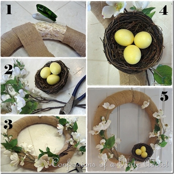 CONFESSIONS OF A PLATE ADDICT Spring Wreath Tutorial