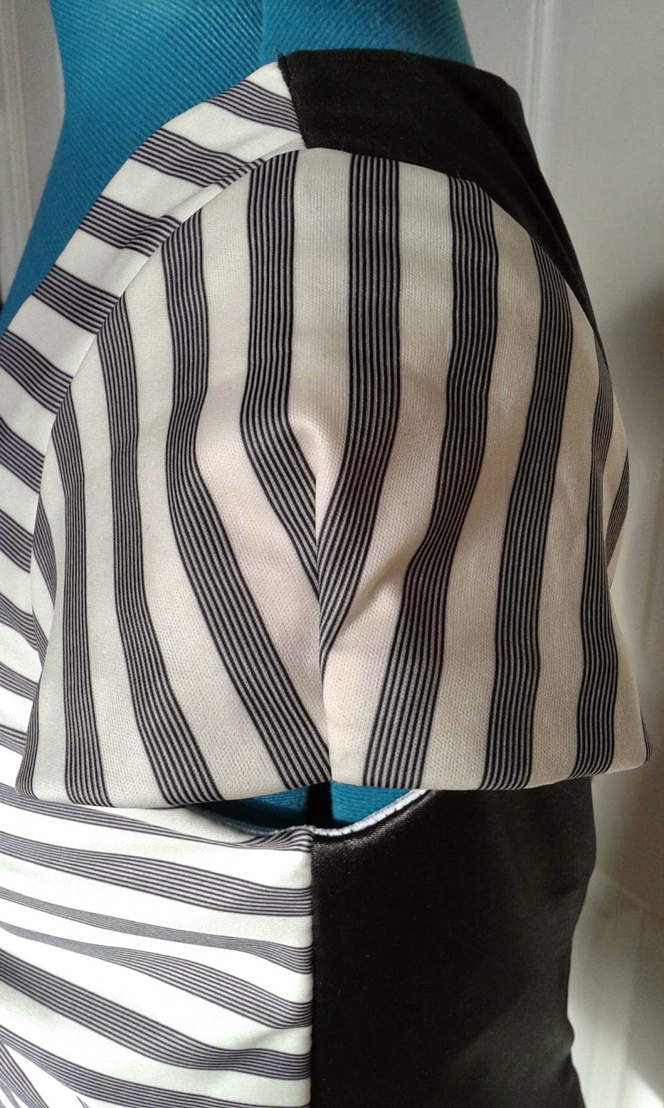 The Confident Journal: Colorblock Black and White Striped Tunic with ...