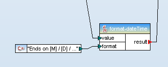 format-dateTime function in MapForce