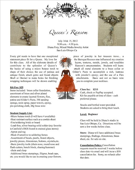 Queen's Ransom flyer