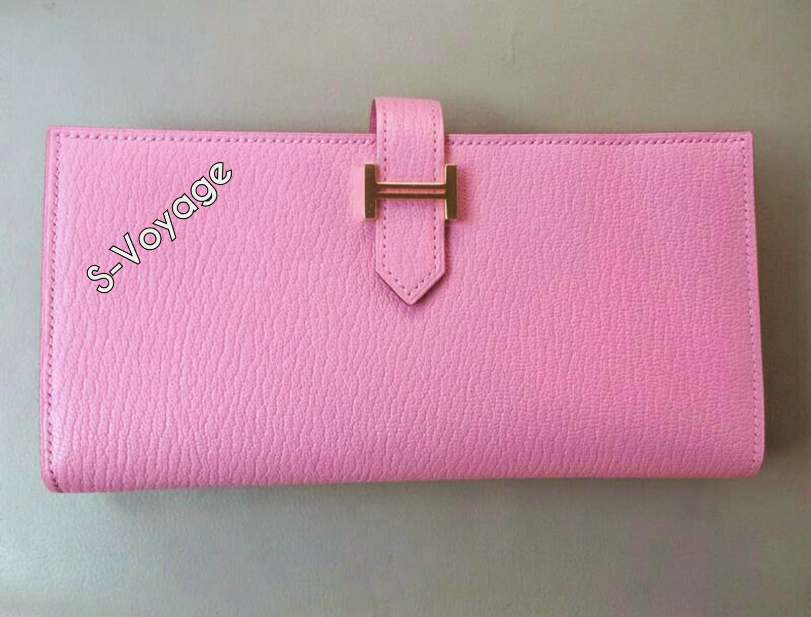 Always Authentic @ S-Voyage: New Hermes Bearn Wallet in Rose Confetti ...