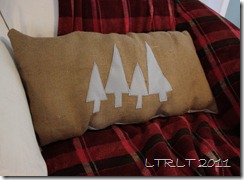Felt Tree & Burlap pillow
