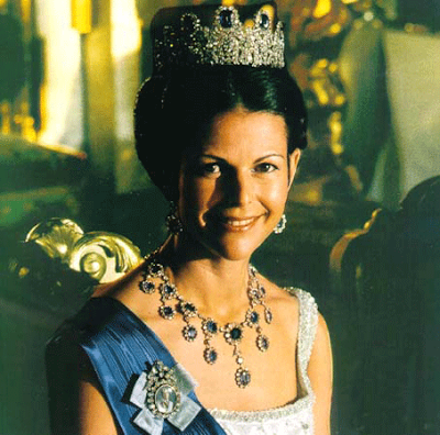 AderezoLeuchtenberg  La Reina Silvia poco despues de su matrimonio