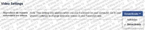 Reproducción automática de vídeos en Facebook - categoría vídeos