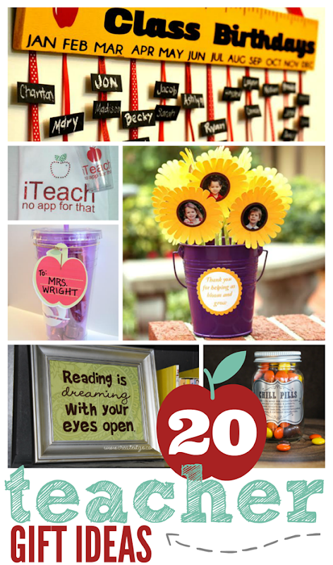 20 Teacher Gift Ideas at GingerSnapCrafts.com #silhouettechallenge #thesilhouettechallenge #silhouetteCAMEO #silhouetteportrait