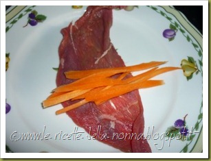 Involtini di manzo e carote con crema di cavolfiore (2)
