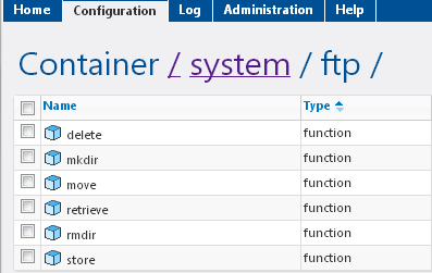 FlowForce Server FTP functions