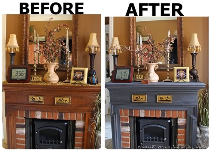 PAINTED FIREPLACE