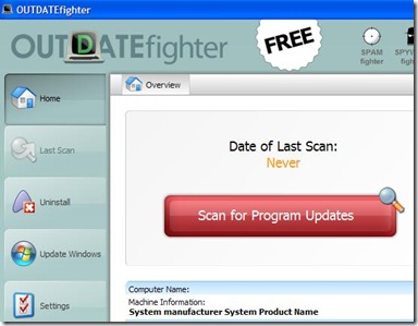 OUTDATEfighter cercare aggiornamenti programmi PC