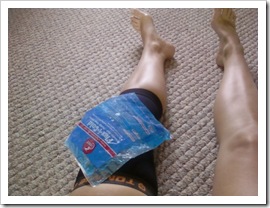 knee compress and ice