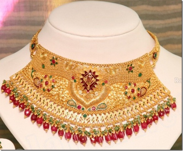 GRT Necklaces Collection  jewelorigins.com-Indian Designer Gold and 