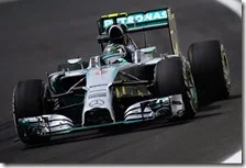 Rosberg nelle prove libere del gran premio del Brasile 2014