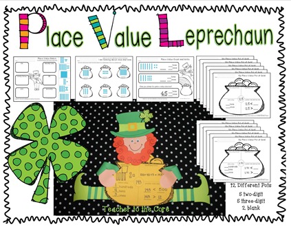 Place Value Leprechaun cover