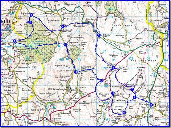 Our route - approx 28km (18 miles) with 700 metres ascent in about 3 hours riding time