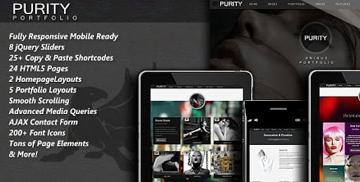 Purity - Responsive HTML5 Template - Photography Creative