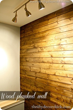 stained wood wall