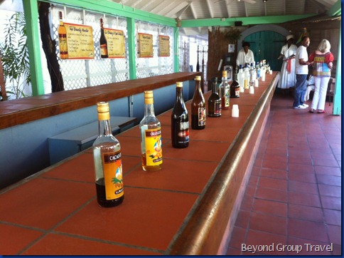 Rum tasting in st Lucia