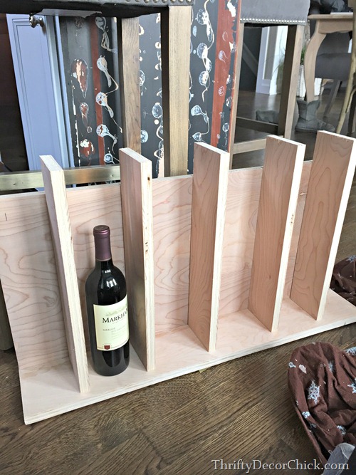 DIY wine rack wood