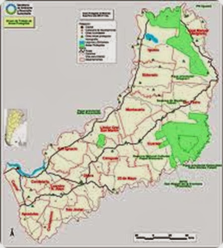 misiones map parques nacionales