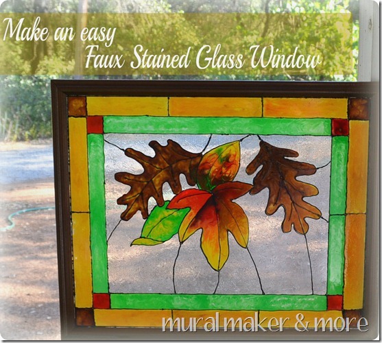 Make A Faux Stained Glass Window Just Paint It Blog