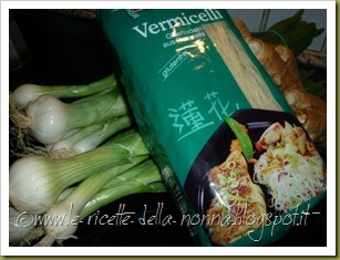 Vermicelli di riso saltati con maiale, verdure, zenzero e peperoncino verde piccante (1)