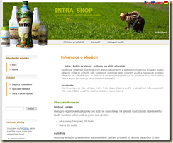Intra Shop - informace o slevách