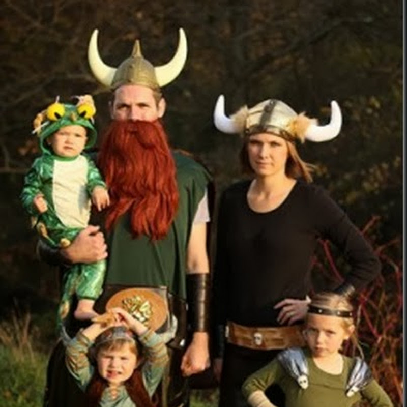 Disfraz casero de vikingo para familias