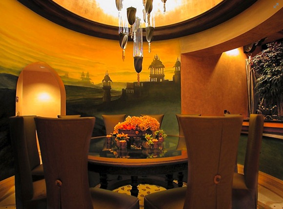 Comedores convencionales decorados con atractivos murales