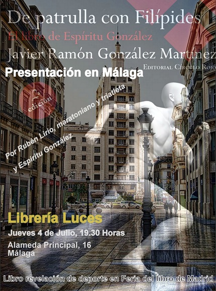 Cartel presentación en Málaga