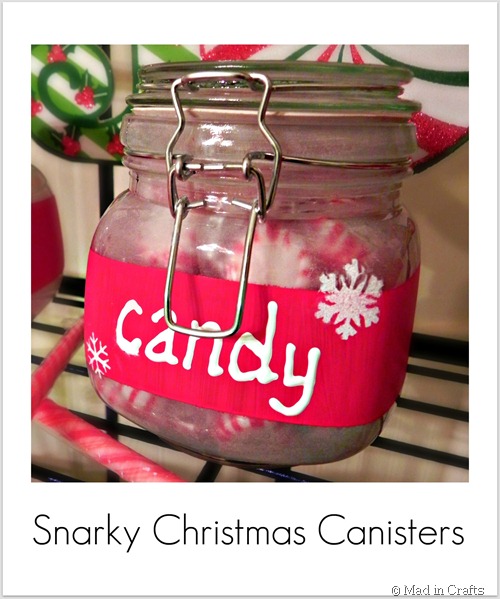 Martha Stewart paint Christmas canisters