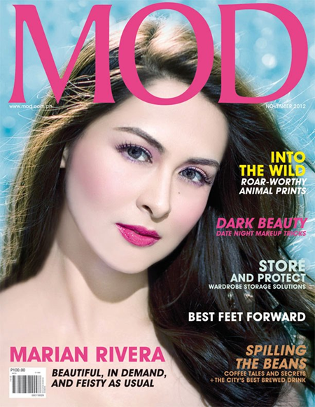 Marian Rivera covers MOD Nov 2012