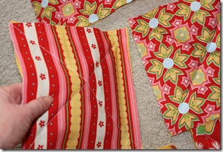 Rag Quilt Yellow and Red 009