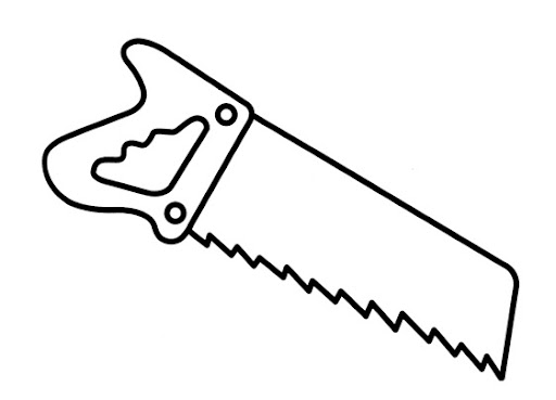 Пила рисунок для детей